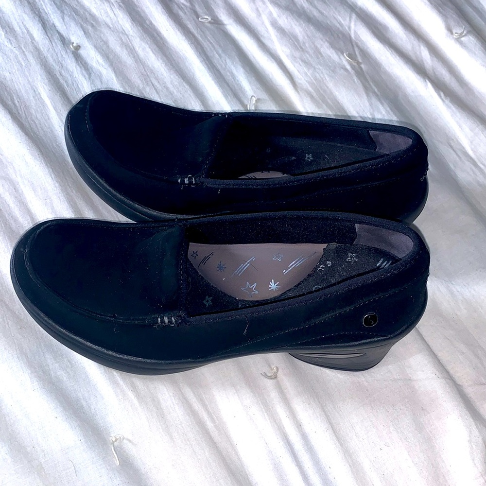 Super comfy heels, black velvet, Sz9.5 26.5cm